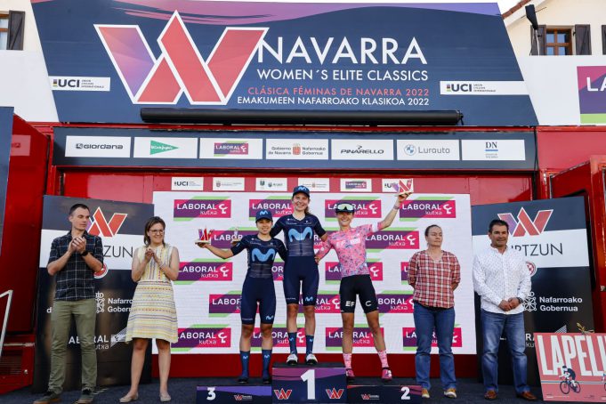 Buena participación de Paula Patiño en la Emakumeen Nafarroako Klasikoa