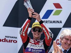 David Alonso fue podio del Gran Premio de Indonesia en el Moto3