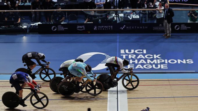 Kevin y Martha campeones del Keirin en la Track Nations League