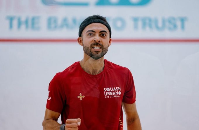 Juan Camilo Vargas debutó con triunfo en el Mundial de Squash