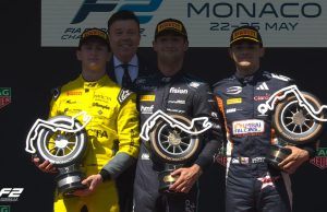 Podio de Montoya en el caos de la Fórmula 2 en Mónaco
