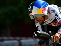 Daniel Felipe Martínez, el mejor colombiano en la crono de Tirana