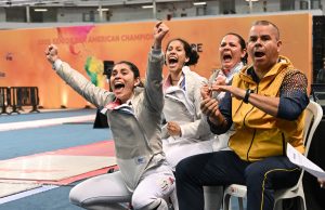 Colombia vuelve a subir al podio en esgrima continental
