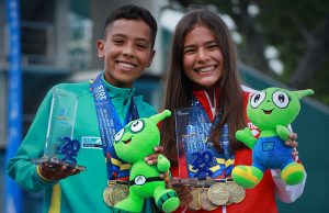 Luciana, María y Nicolás al Suramericano Juvenil de clavados