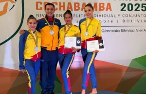 Plata y bronce para Colombia en el Sudamericano de Gimnasia Rítmica