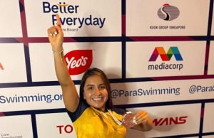 Triple podio mundial en paranatación