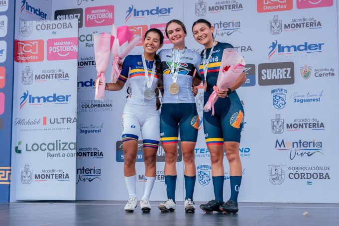 Cereté vive un espectáculo con los oros colombianos en el Panamericano de ruta