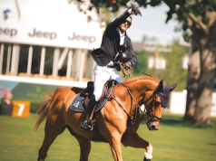 Mark Bluman en el International Ring del Spruce Meadows 'National