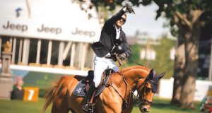Mark Bluman en el International Ring del Spruce Meadows 'National