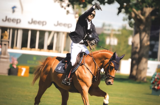 Mark Bluman en el International Ring del Spruce Meadows 'National