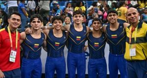 El equipo Colombia que alcanzó el podio