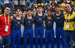 El equipo Colombia que alcanzó el podio