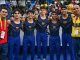 El equipo Colombia que alcanzó el podio