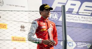 Salim Hanna en la cuarta ronda de la Fórmula Regional Europea en Monza./ Tomada de @salimhanna88 en Instagram