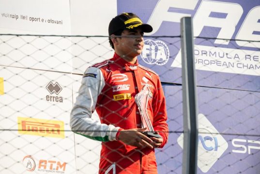 Salim Hanna en la cuarta ronda de la Fórmula Regional Europea en Monza./ Tomada de @salimhanna88 en Instagram