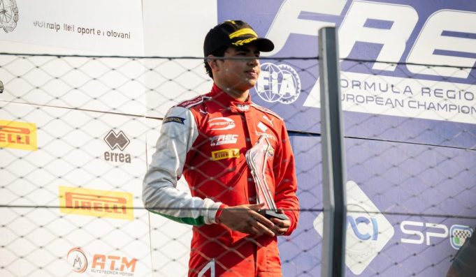 Salim Hanna en la cuarta ronda de la Fórmula Regional Europea en Monza./ Tomada de @salimhanna88 en Instagram