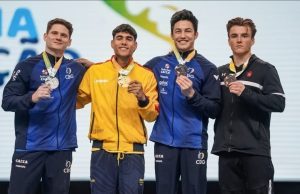 Podio de Ángel Barajas en el Panamericano de Gimnasia