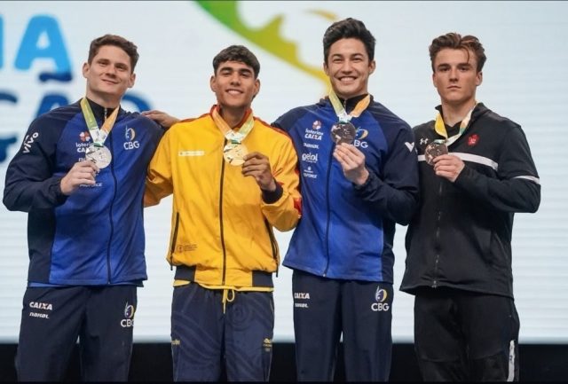 Podio de Ángel Barajas en el Panamericano de Gimnasia