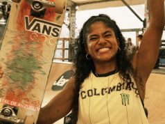 Jazmín en el podio de Mystic Sk8 Cup /Tomada de @mysticsk8cup