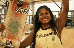 Jazmín en el podio de Mystic Sk8 Cup /Tomada de @mysticsk8cup