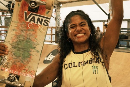 Jazmín en el podio de Mystic Sk8 Cup /Tomada de @mysticsk8cup