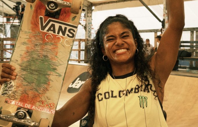 Jazmín en el podio de Mystic Sk8 Cup /Tomada de @mysticsk8cup