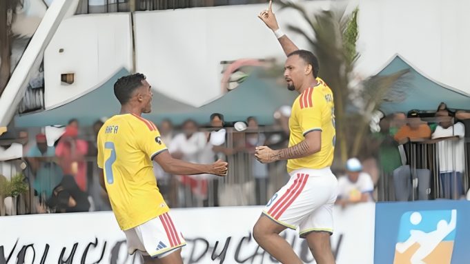 Doble victoria de Colombia en la Liga Evolución de Fútbol Playa