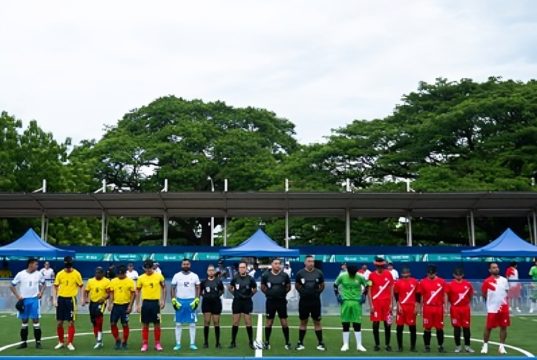 Fútbol para ciegos en los Juegos Parasuramericanos/ Cortesia del Comité Paralímpico Colombiano