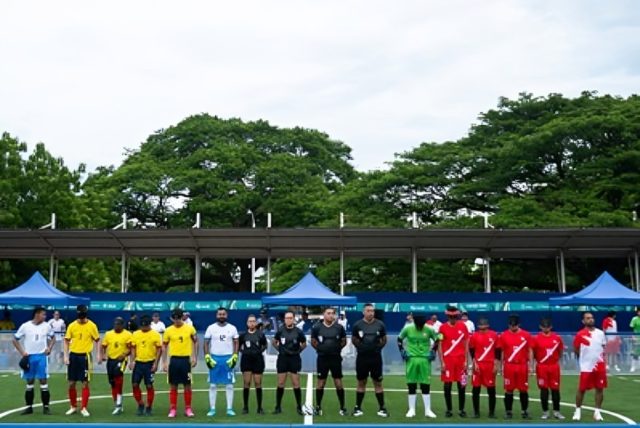 Fútbol para ciegos en los Juegos Parasuramericanos/ Cortesia del Comité Paralímpico Colombiano