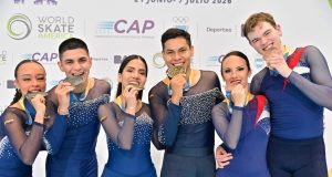 Gran producción colombiana en las primeras jornadas del Panamericano de Naciones de Patinaje Artístico