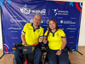 Edilson y Leidy Chica en los Juegos Parasuramericanos Valledupar 2026/ Cortesia del Comité Paralímpico Colombiano