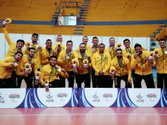 Colombia en el voleibol sentado en los Juegos Parasuramericanos/ Tomada de @mindeporteco en Instagram