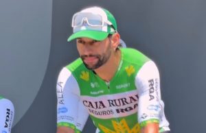 Primera llegada en velocidad en el Tour de Francia Fernando Gaviria en la etapa 5 del Tour de Francia/ Tomada de @cajarural_rga en Instagram