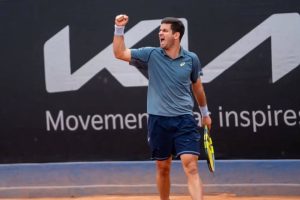 Nicolás Mejía en el Challenger de Bogotá/ Tomada de @nicomejia00 en Instagram