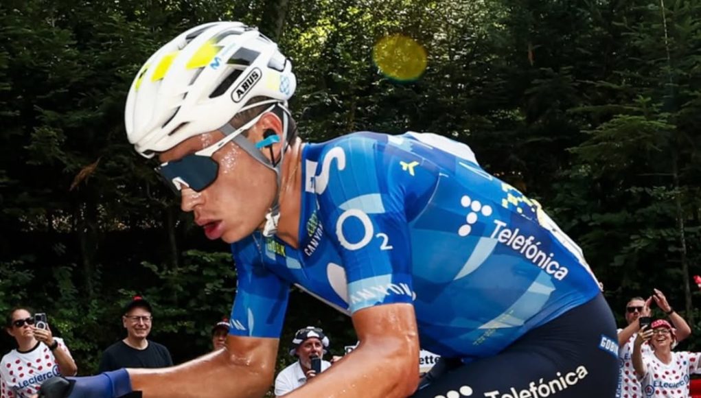 Einer Rubio en la etapa 15 del Tour de Francia/ Tomada del Movistar Team