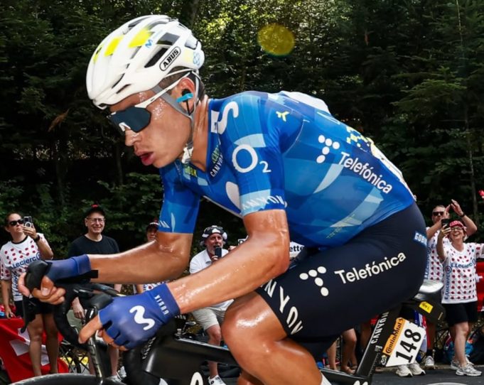 Einer Rubio en la etapa 15 del Tour de Francia/ Tomada del Movistar Team