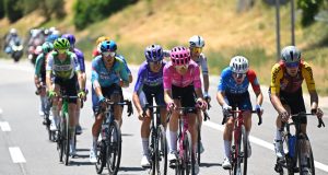 Harold Tejada en la fuga del día en el Tour de Francia/ Tomada del Tour de Francia en X