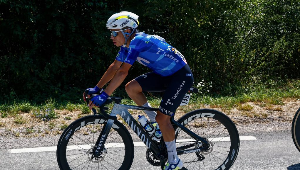 Einer Rubio en la etpa 14 del Tour de Francia/ Tomada del Movistar Team en X