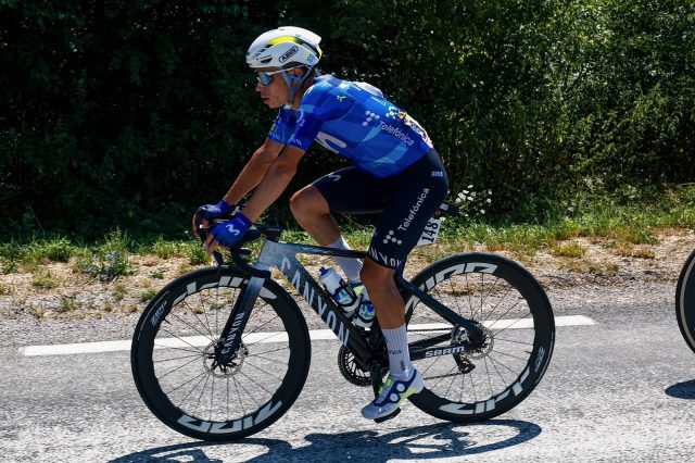 Einer Rubio en la etpa 14 del Tour de Francia/ Tomada del Movistar Team en X