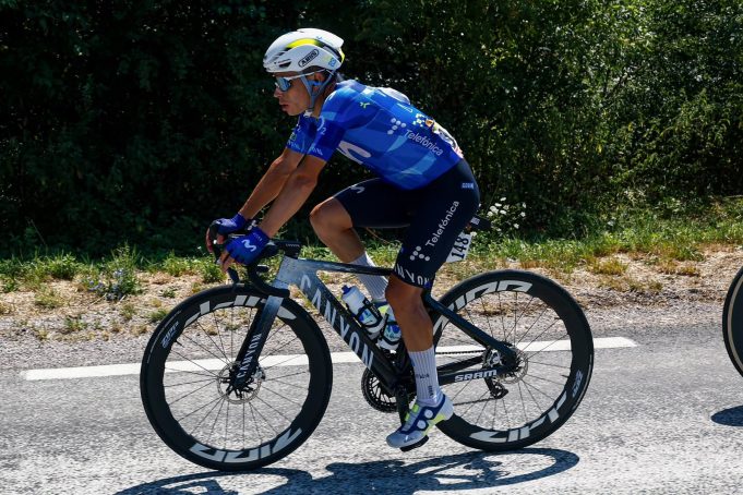 Einer Rubio en la etpa 14 del Tour de Francia/ Tomada del Movistar Team en X