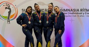 Colombia firmó una destacada actuación en el Sudamericano de Gimnasia Rítmica