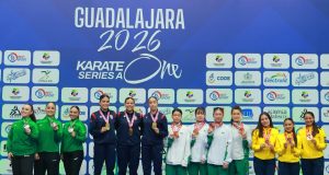 Colombia firmó una destacada actuación en el Karate One Series A de México