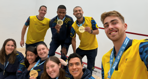 Colombia domina los dobles en el Panamericano de Squash Colombia en el Panamericano de Squash/ Tomada de @Medallistas de la modalidad individual en el Panamericano de Squash/ Tomada de @panamsquash