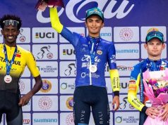 Victoria de Santiago Umba en la Ordu Black Sea Classic Santiago Umba en el podio de la Ordu Black Sea Classic/ Tomada de @santiagoumbal en Instagram