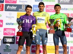 Podio de la Vuelta a Colombia 2026/ Cortesia de la Federación Colombiana de Ciclismo