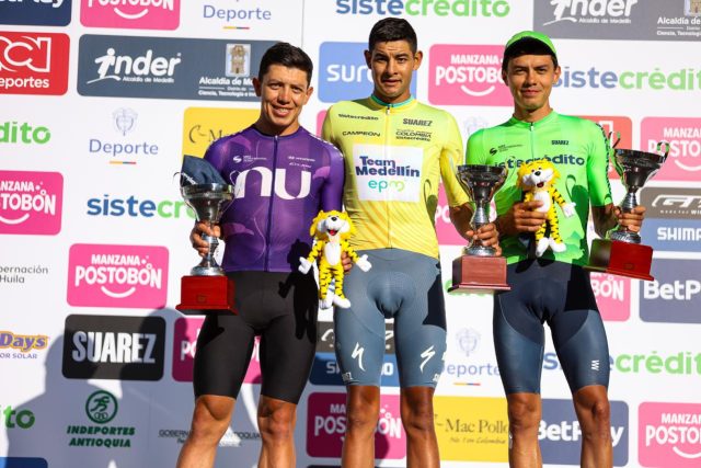 Podio de la Vuelta a Colombia 2026/ Cortesia de la Federación Colombiana de Ciclismo