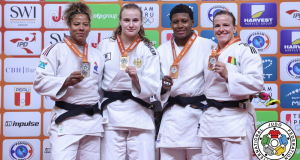 Nuevo podio de Brenda Olaya en el Grand Prix de Judo Brenda Olaya en el podio de los -78 kg/ Tomada de la página web de la IJF