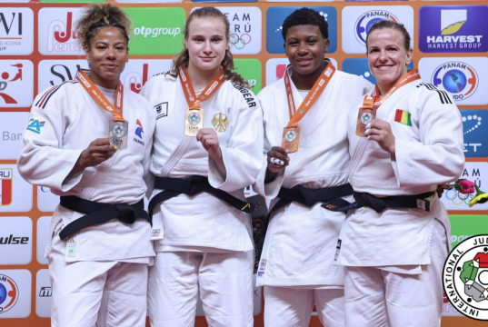 Nuevo podio de Brenda Olaya en el Grand Prix de Judo Brenda Olaya en el podio de los -78 kg/ Tomada de la página web de la IJF