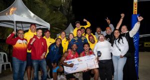 Yeferson De La Hoz y Juan Carlos Noriega, subcampeones del Circuito Sudamericano de Vóley Playa en Bogotá