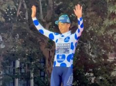 Santiago Buitrago en el podio de La Vuelta a España/ Tomada de La Vuelta en Instagram